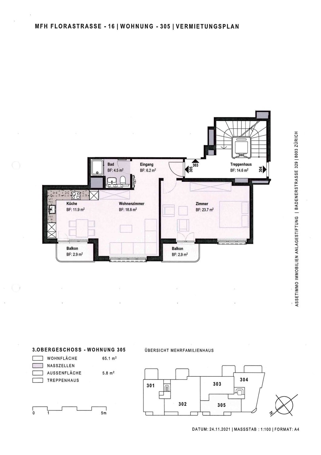 2 ½ rooms apartment