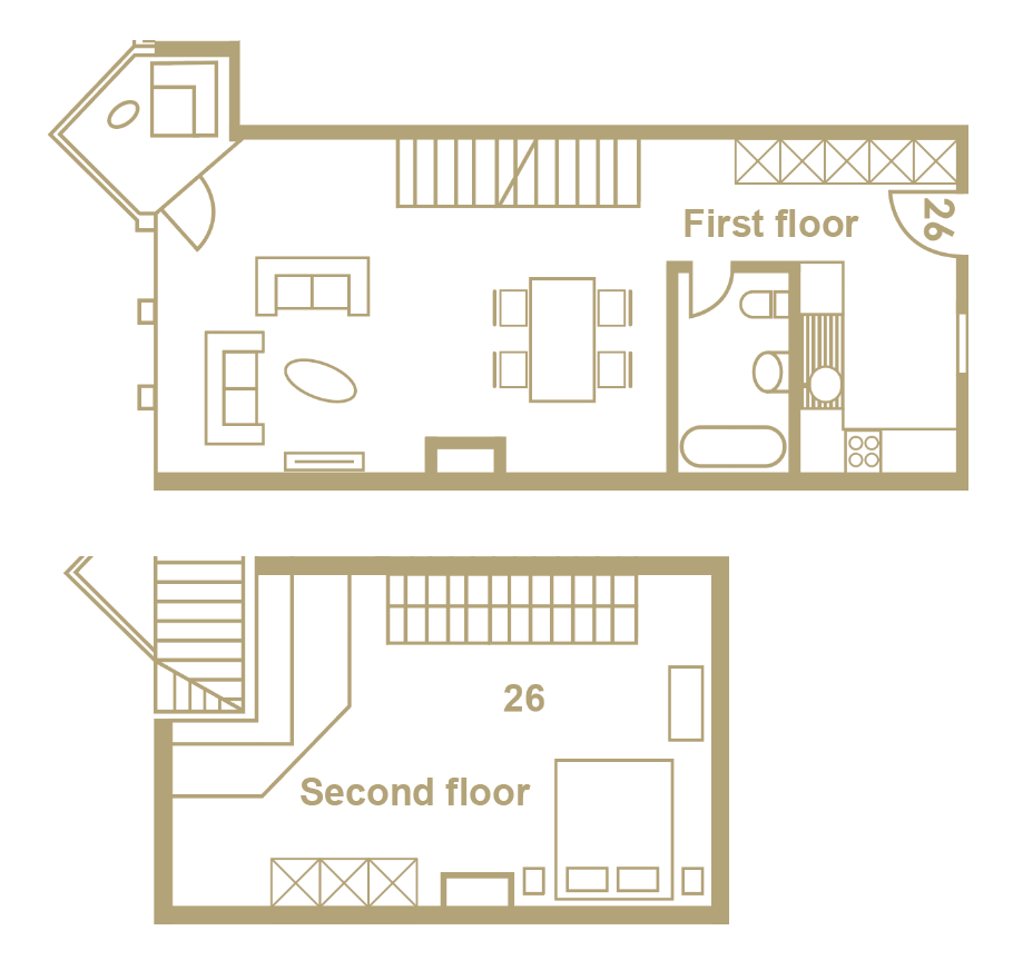 2 ½ Zimmer möblierte Wohnung