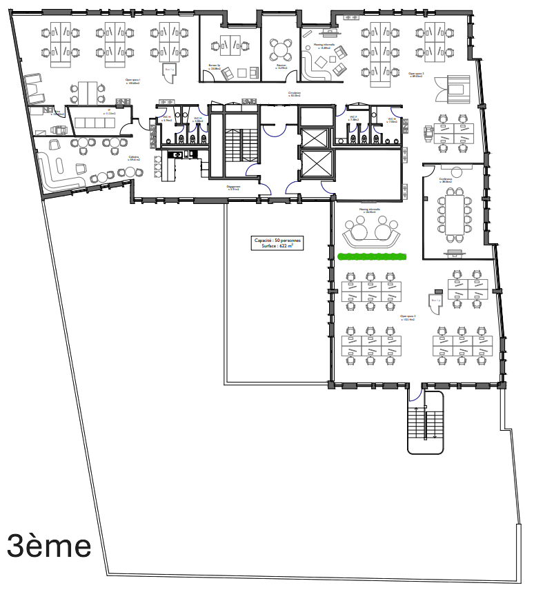 650m² ufficio