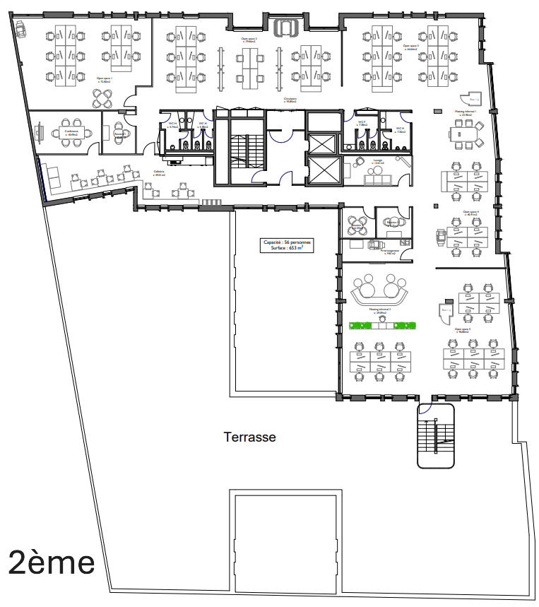 650m² ufficio