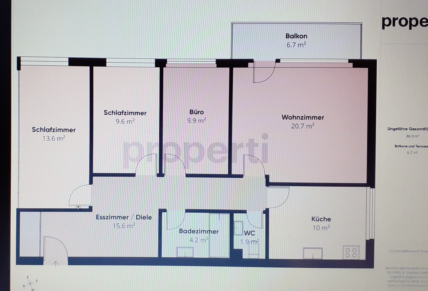 4 ½ rooms apartment