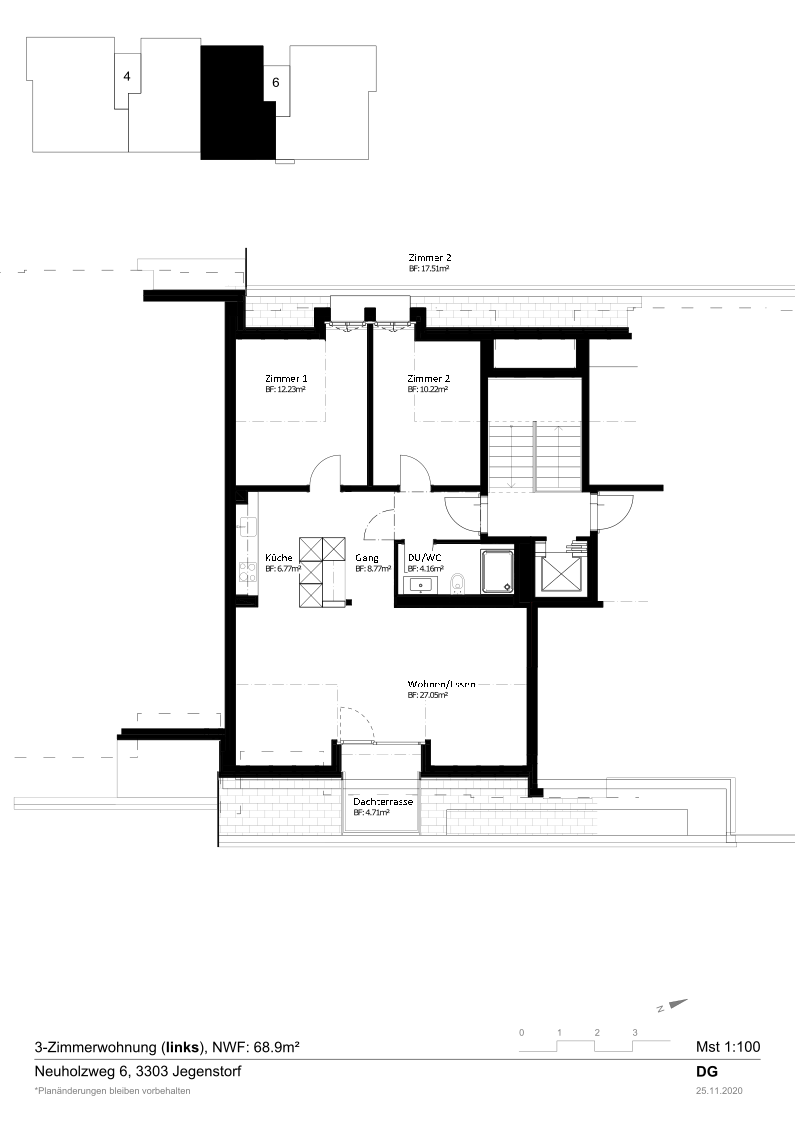 Appartamento di 3 ½ locali