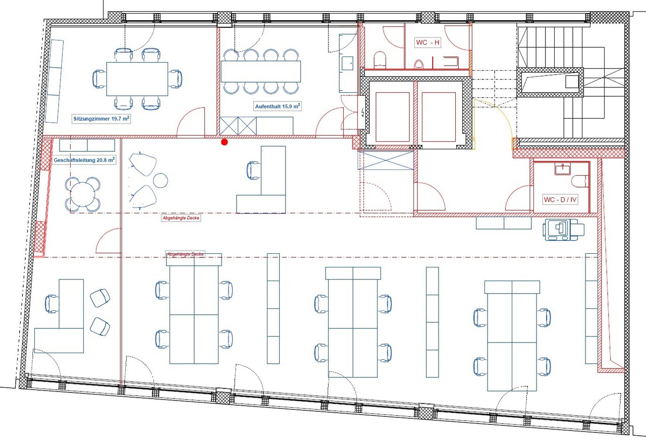 660m² office