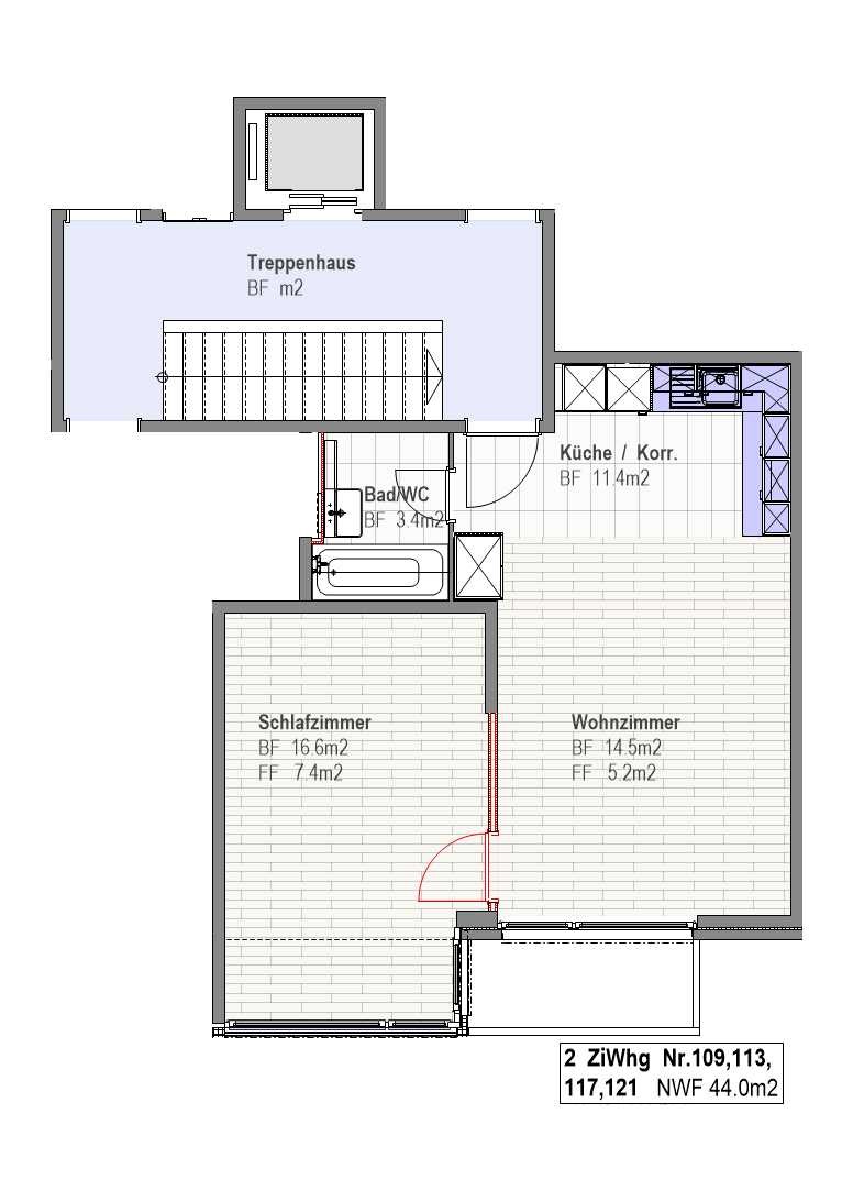 2 rooms apartment