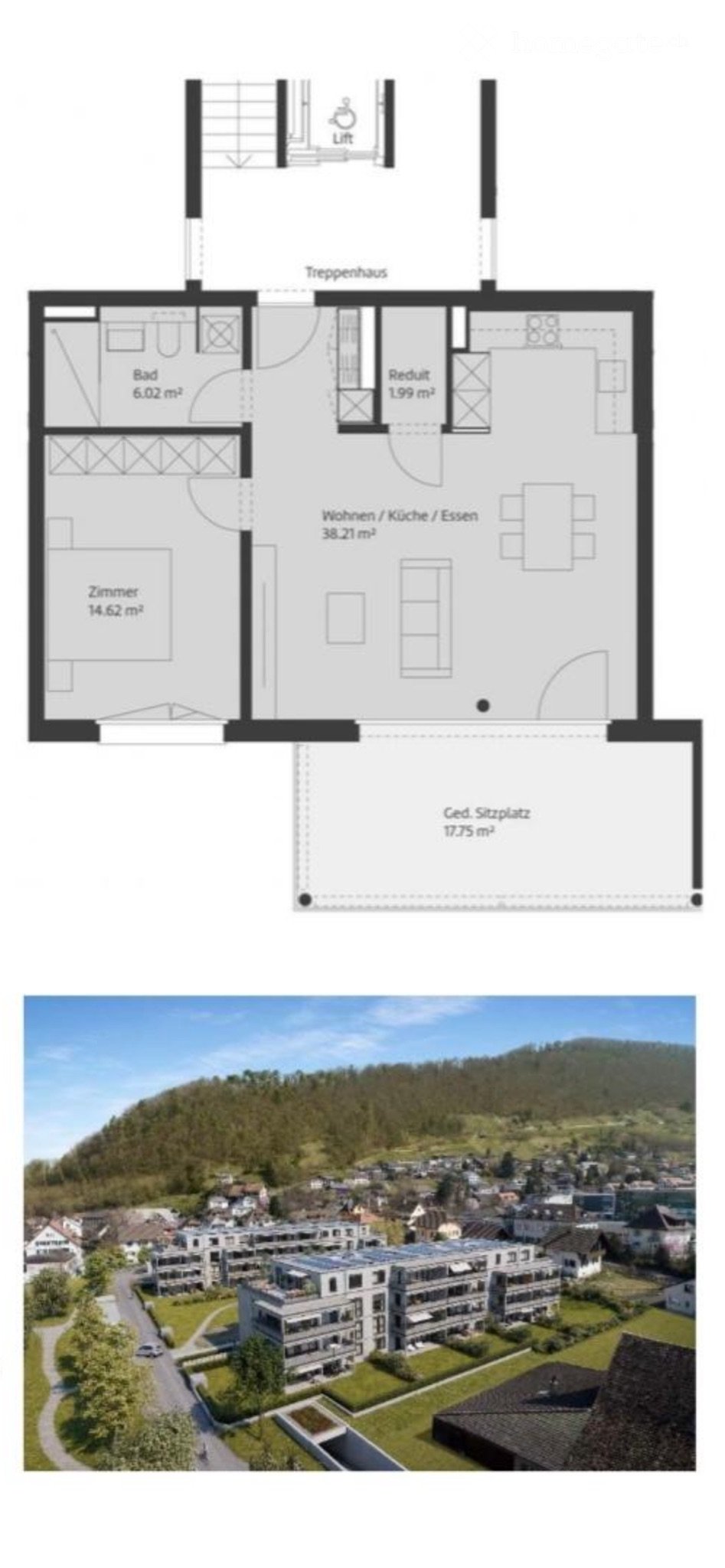 2 rooms apartment