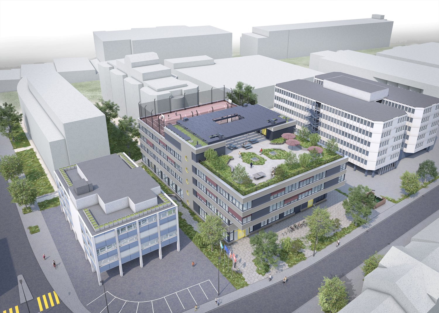 1537m² office