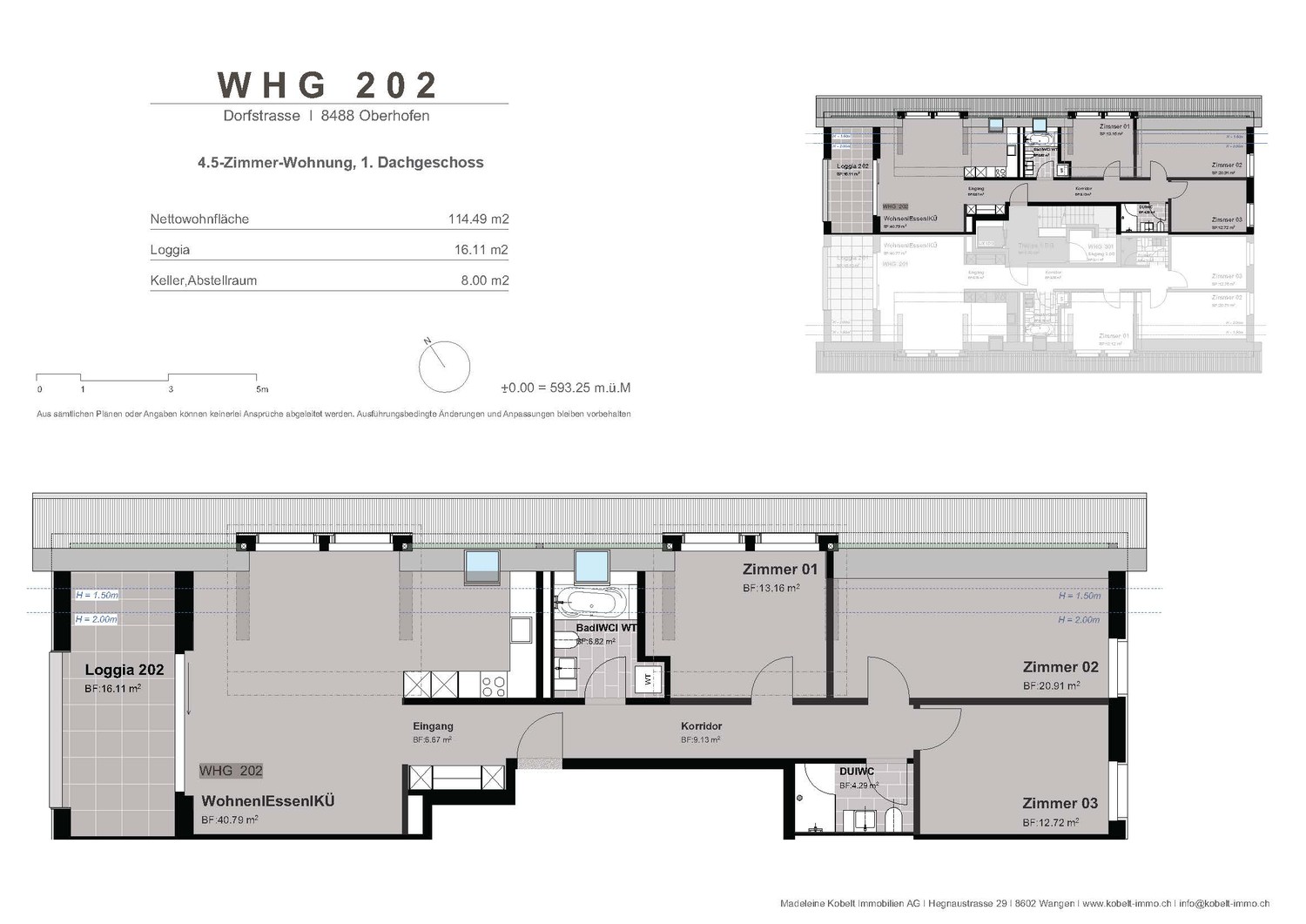 4 ½ rooms roof flat