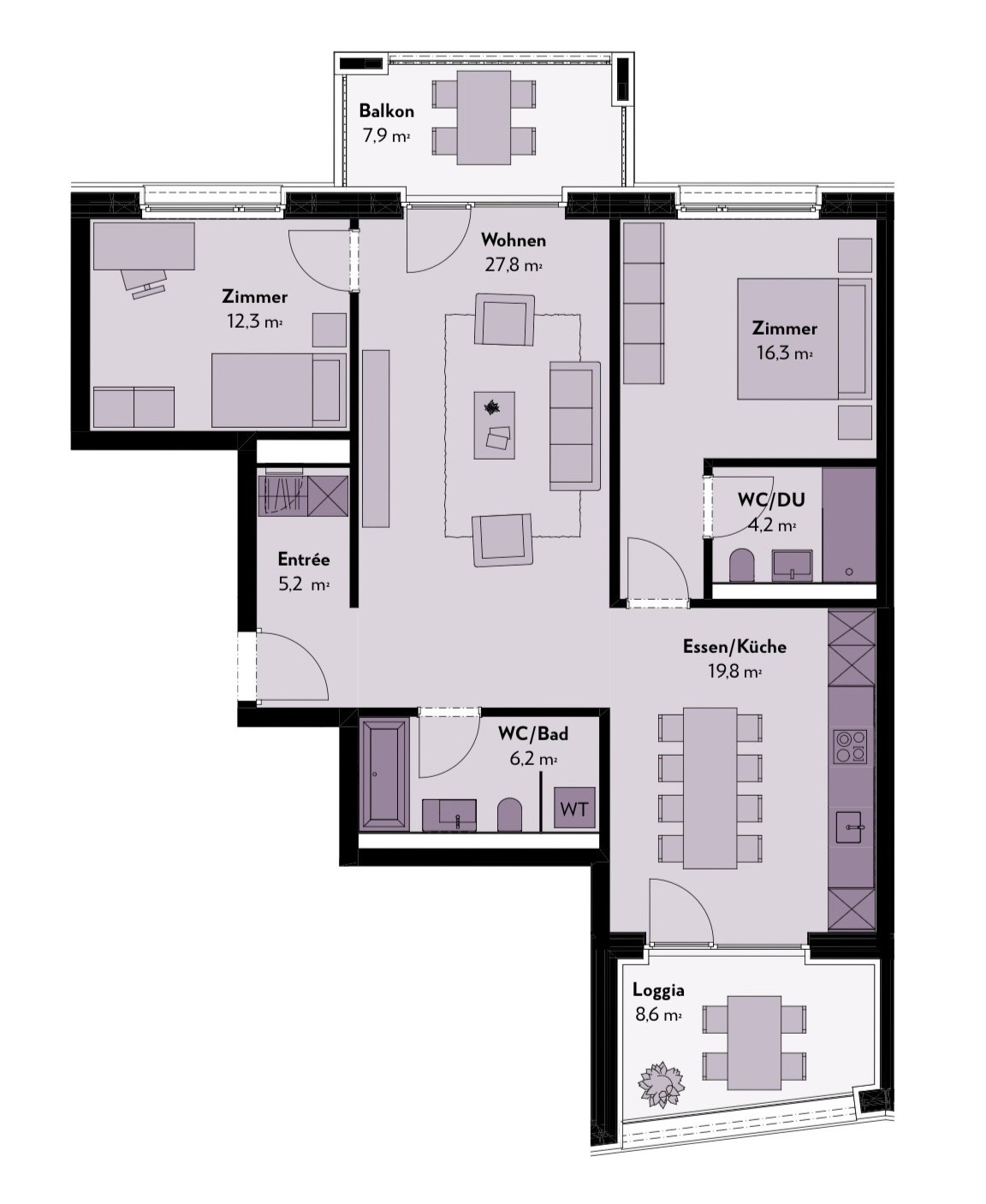 3 ½ rooms apartment