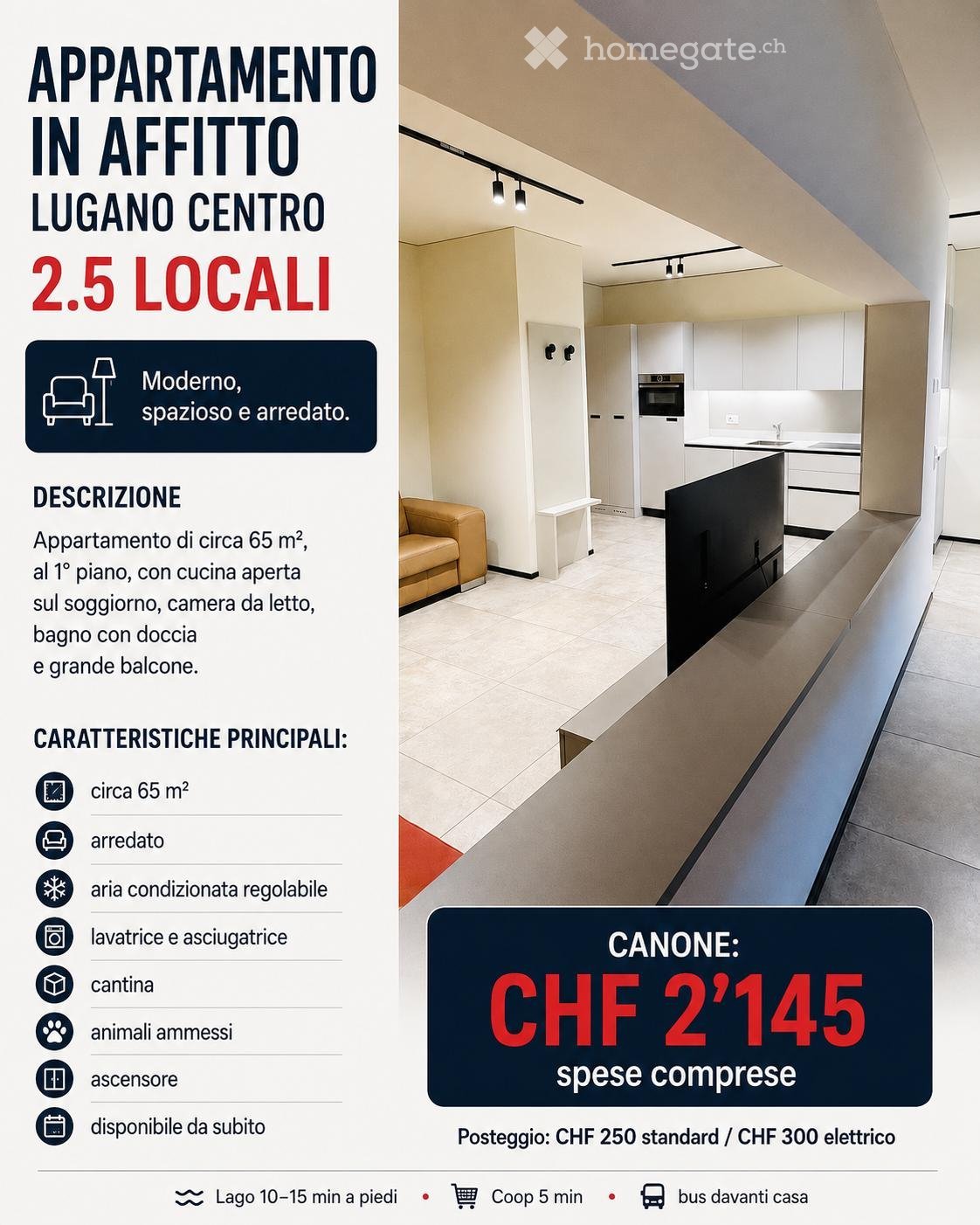 Appartement de 2 ½ pièces