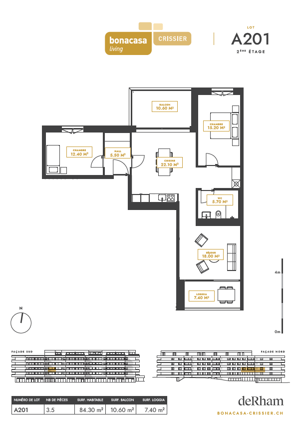 3 ½ rooms apartment