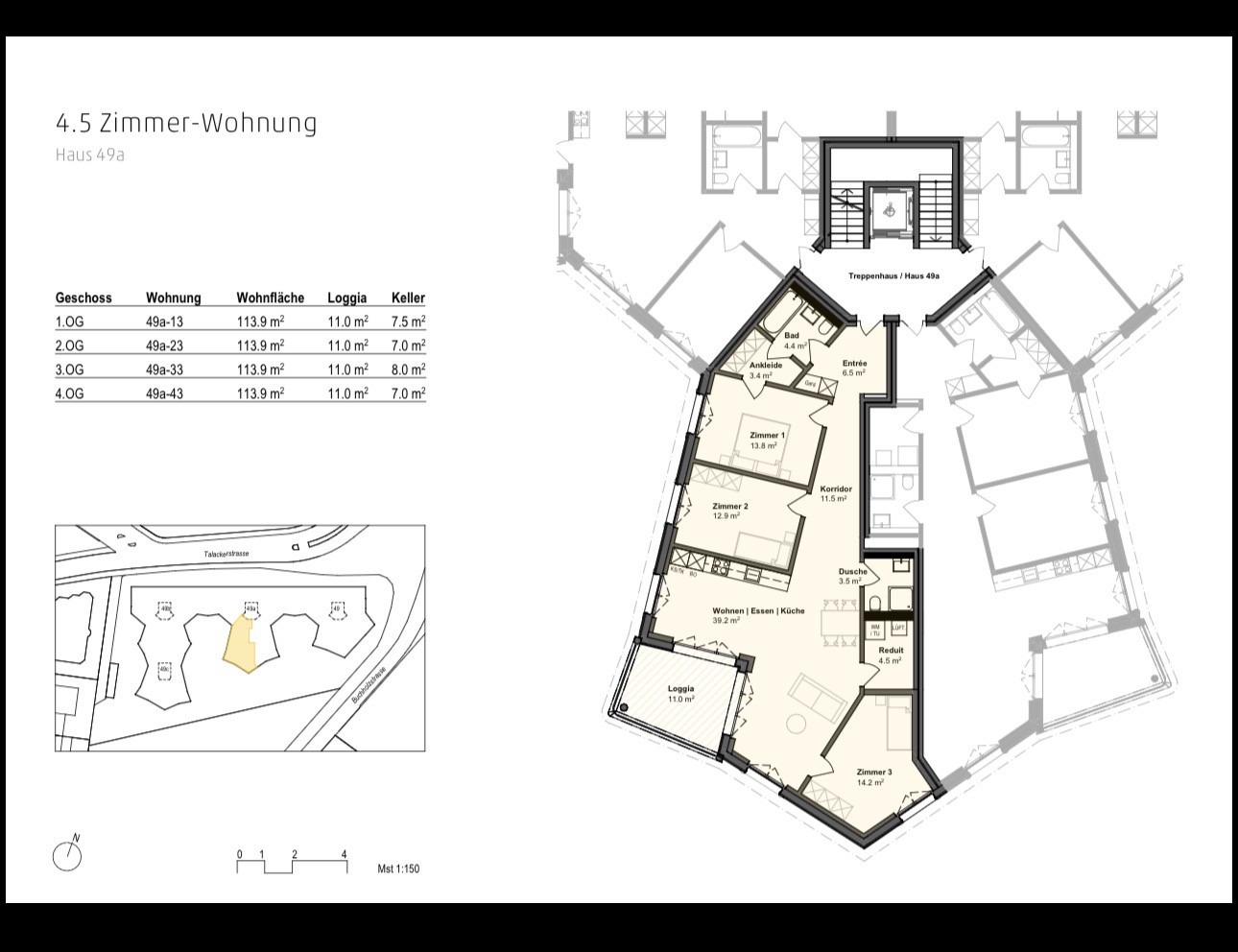 4 ½ rooms apartment