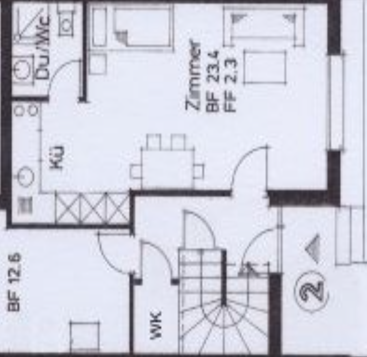 1 ½ rooms apartment