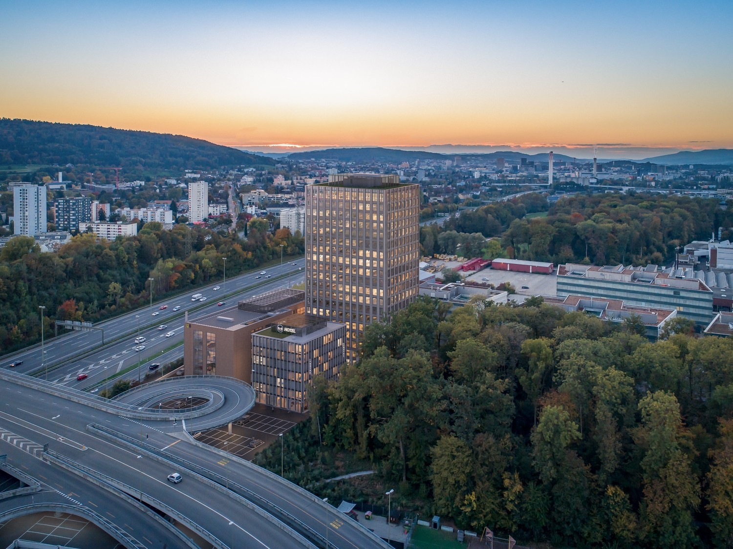 718m² de bureaux