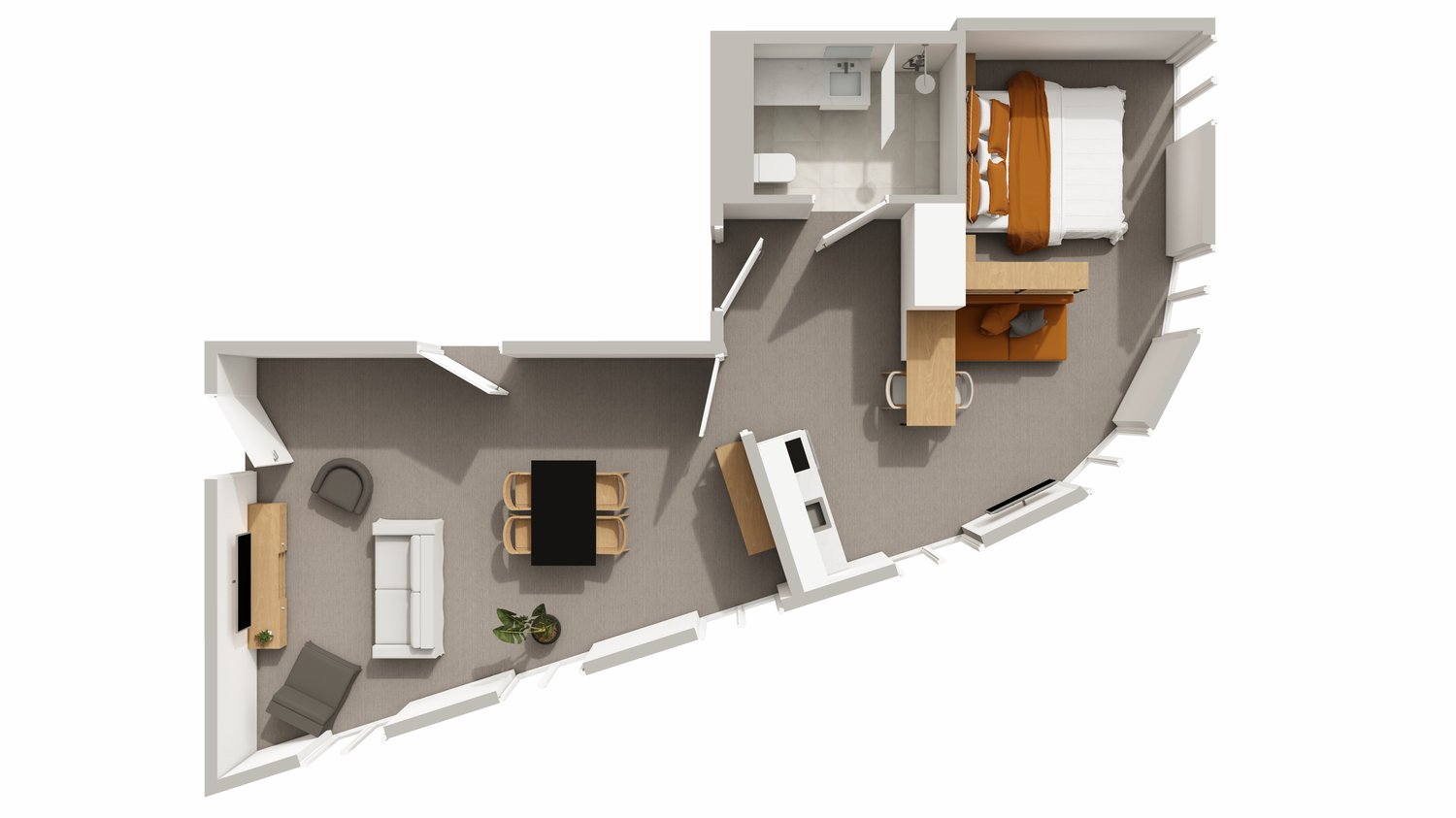 Appartement de 2 pièces