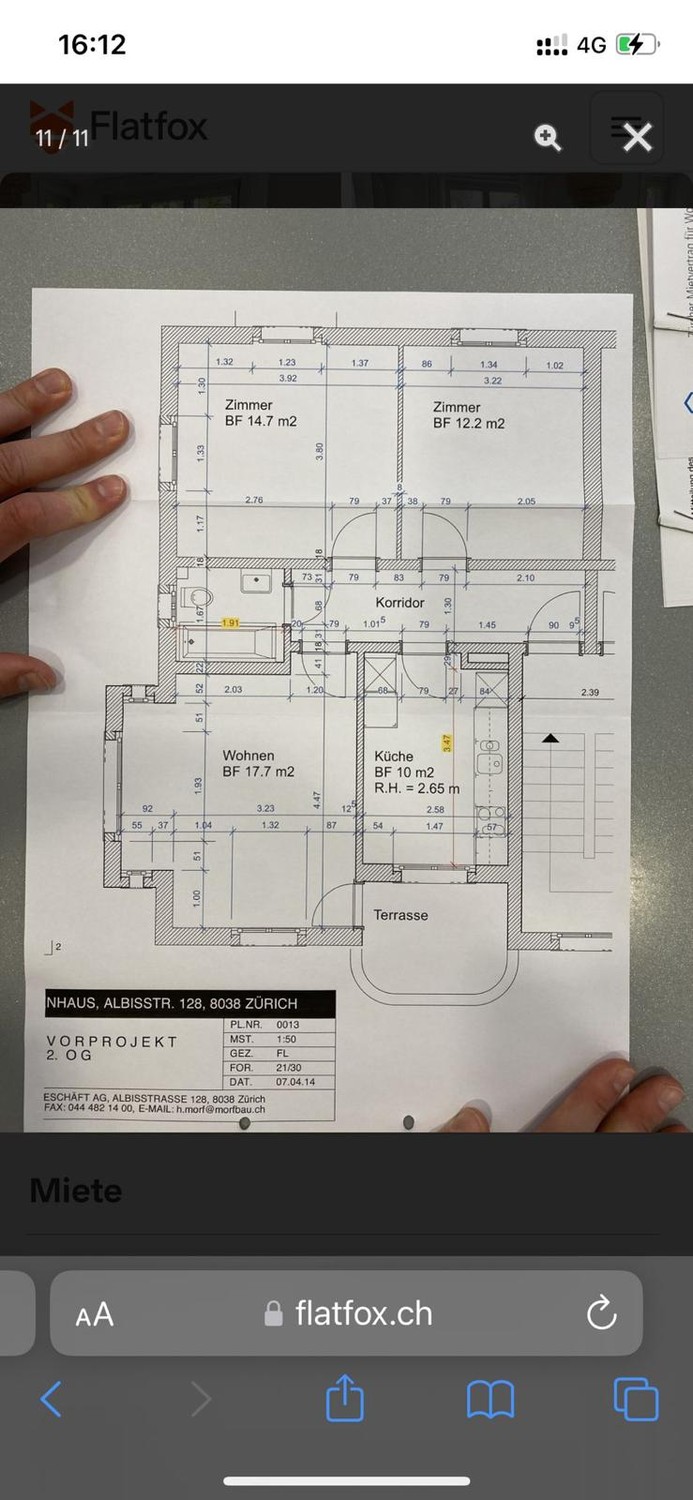 Appartement de 3 pièces