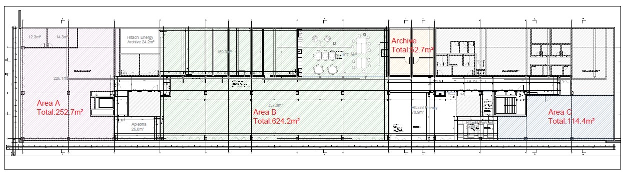 ufficio di 252m²
