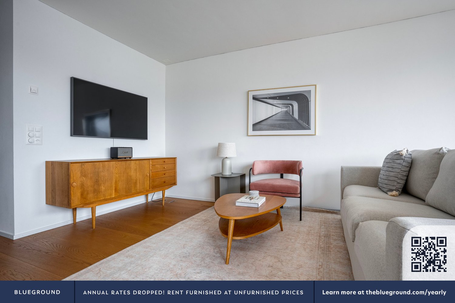 3 ½ rooms furnished flat