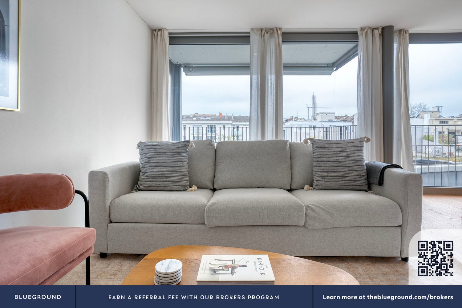 3 ½ rooms furnished flat