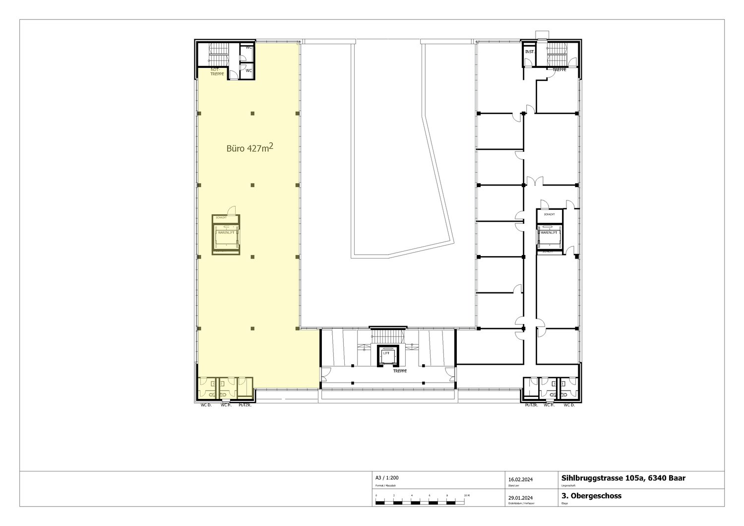 427m² office
