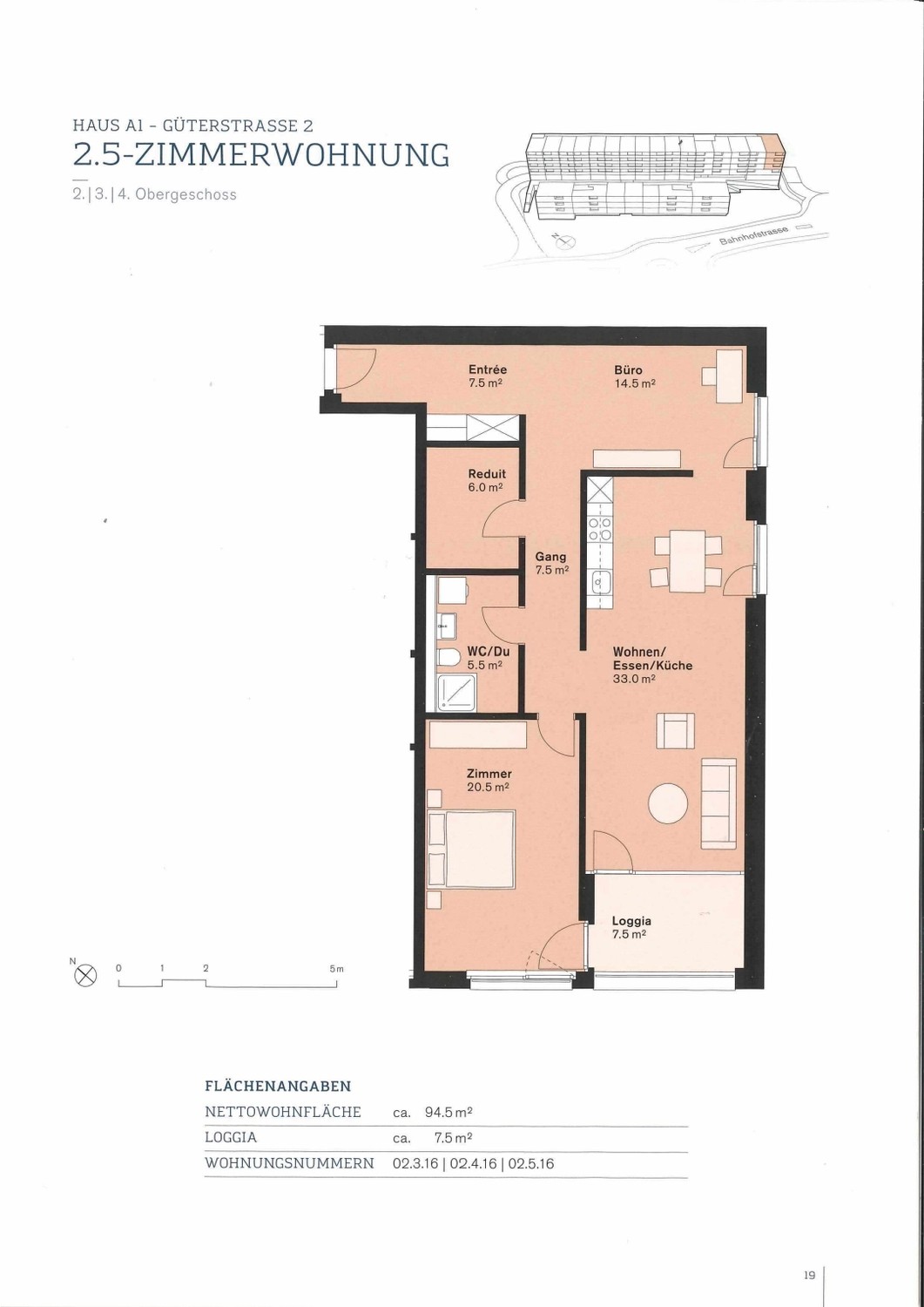 Appartement de 2 ½ pièces