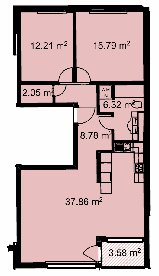 Appartamento di 3 ½ locali