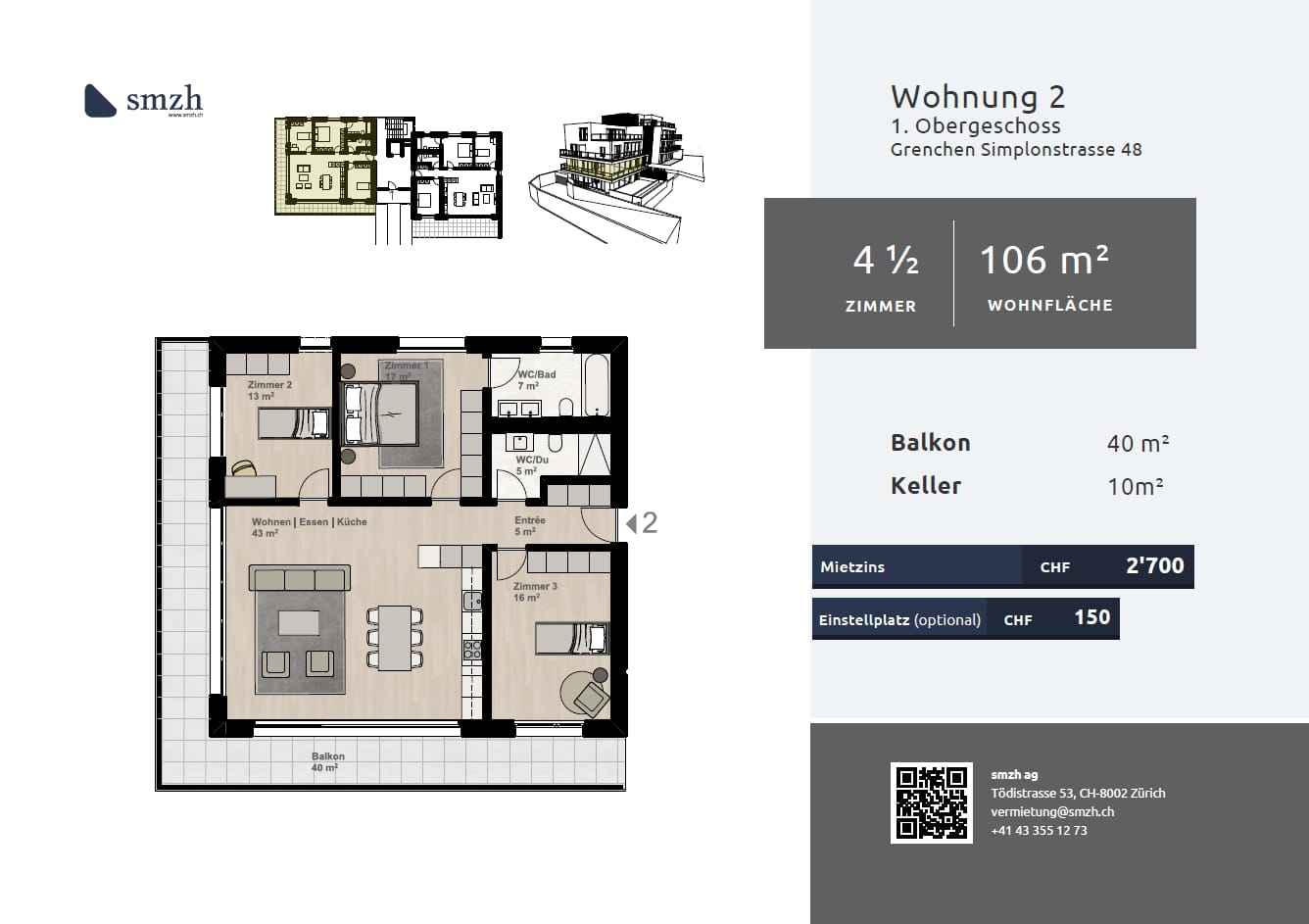 4 ½ rooms apartment