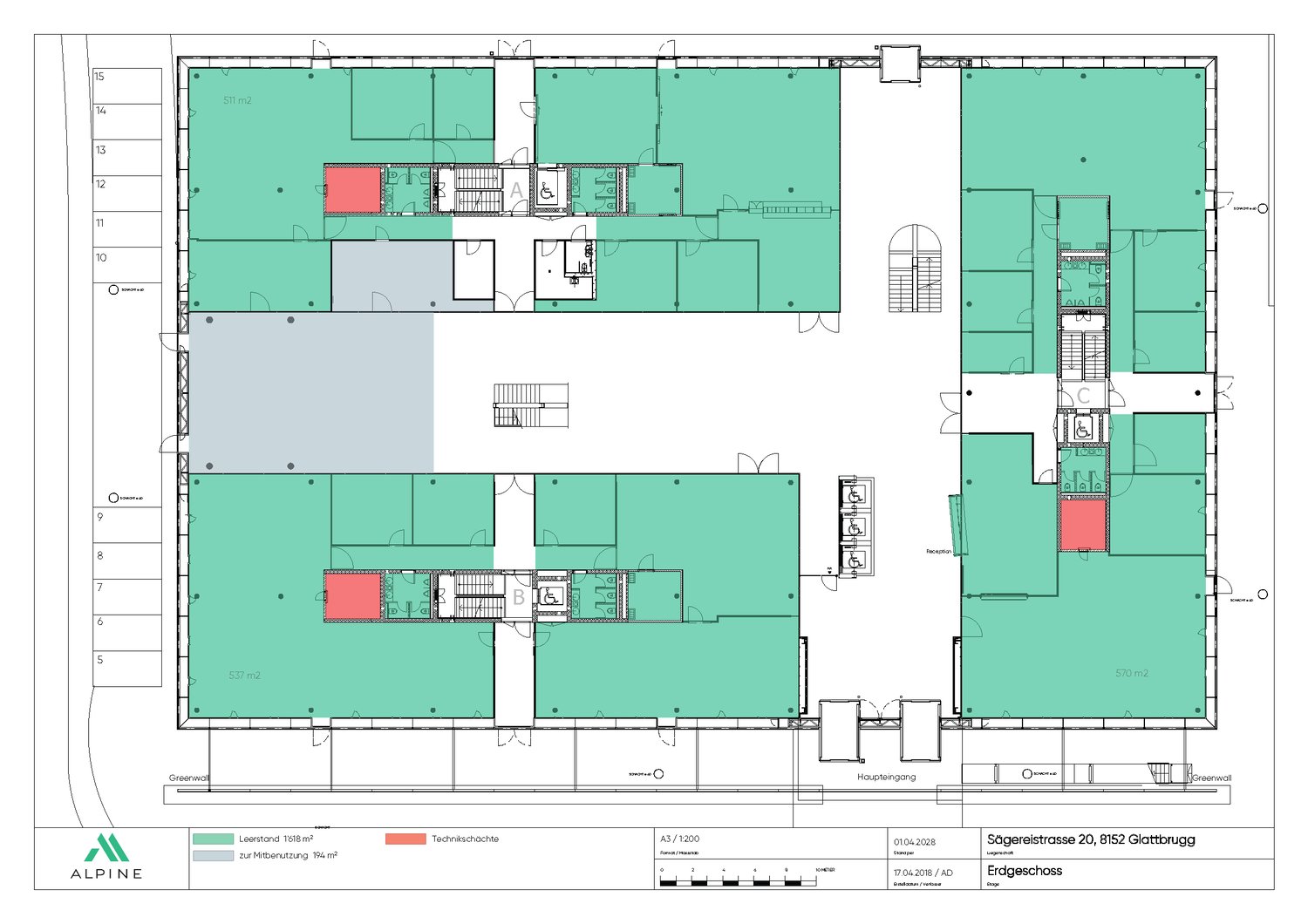 1891m² ufficio