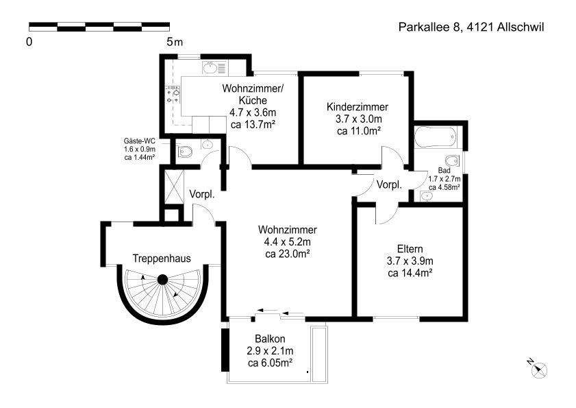 3 ½ rooms apartment