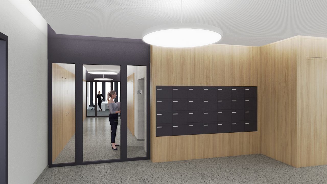 795m² office