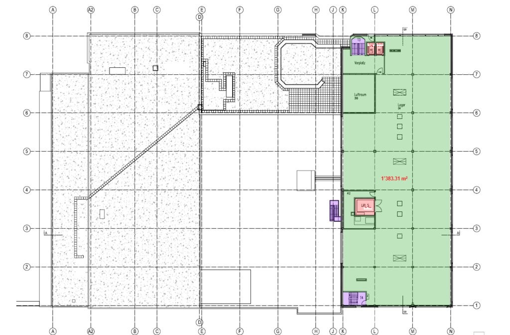 2760m² di deposito
