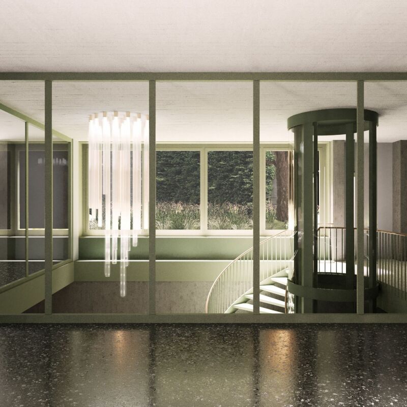 2000m² office
