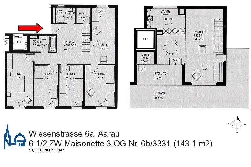 6 ½ rooms duplex