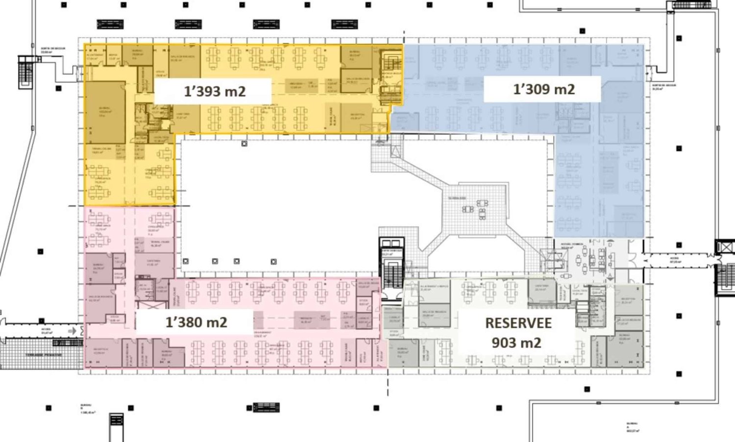 ufficio di 1393m²