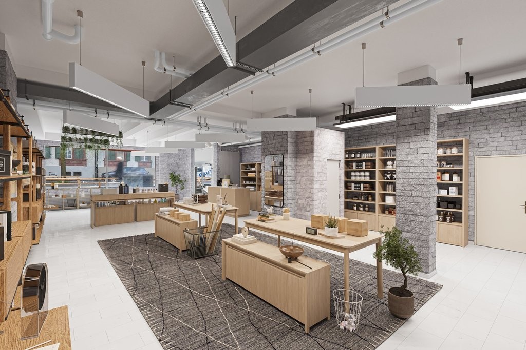 146m² shop