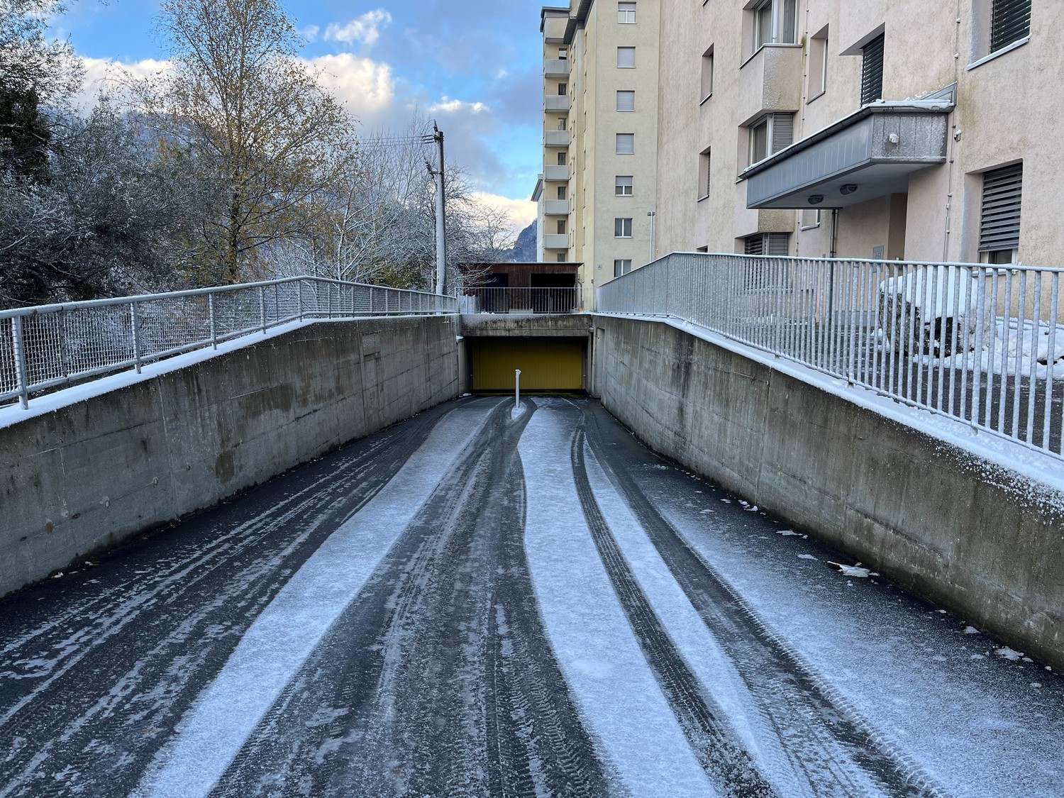 Covered bike parking