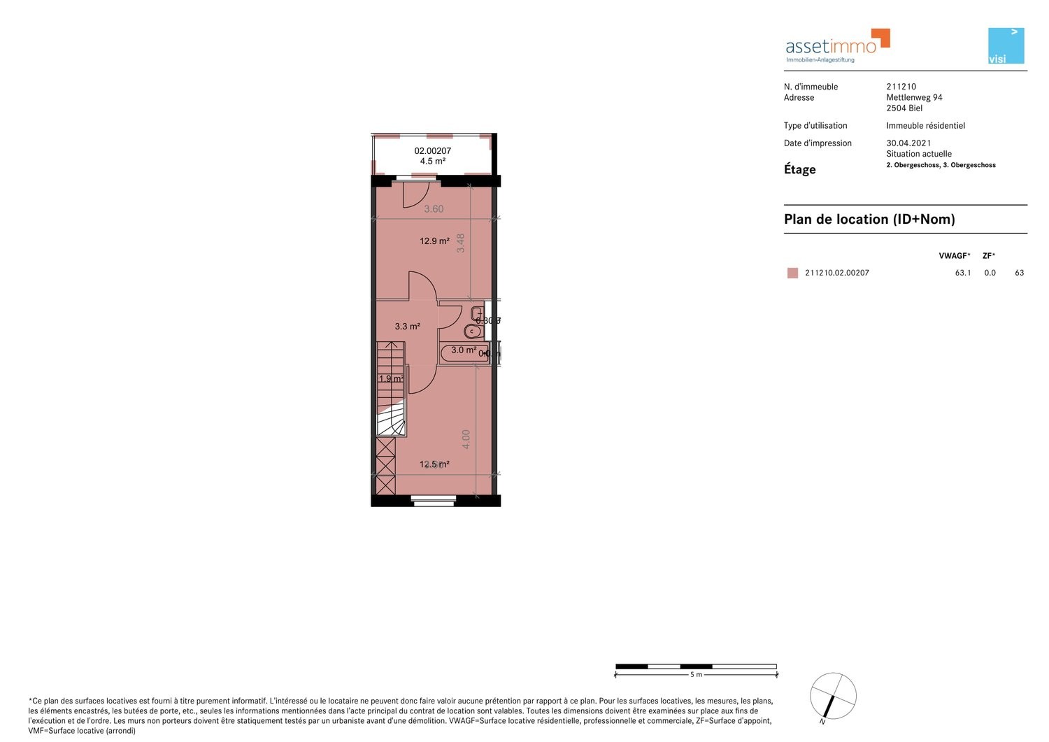 3 ½ rooms duplex