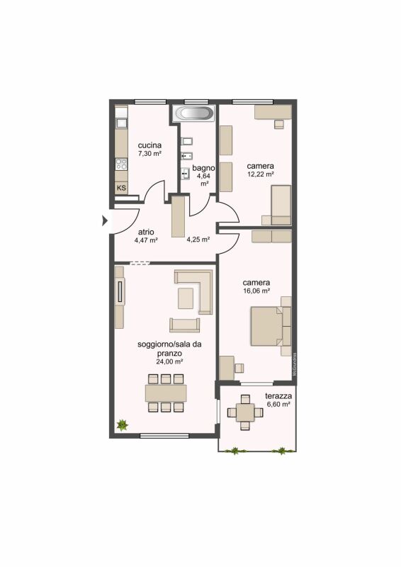 3 ½ Zimmer-Wohnung