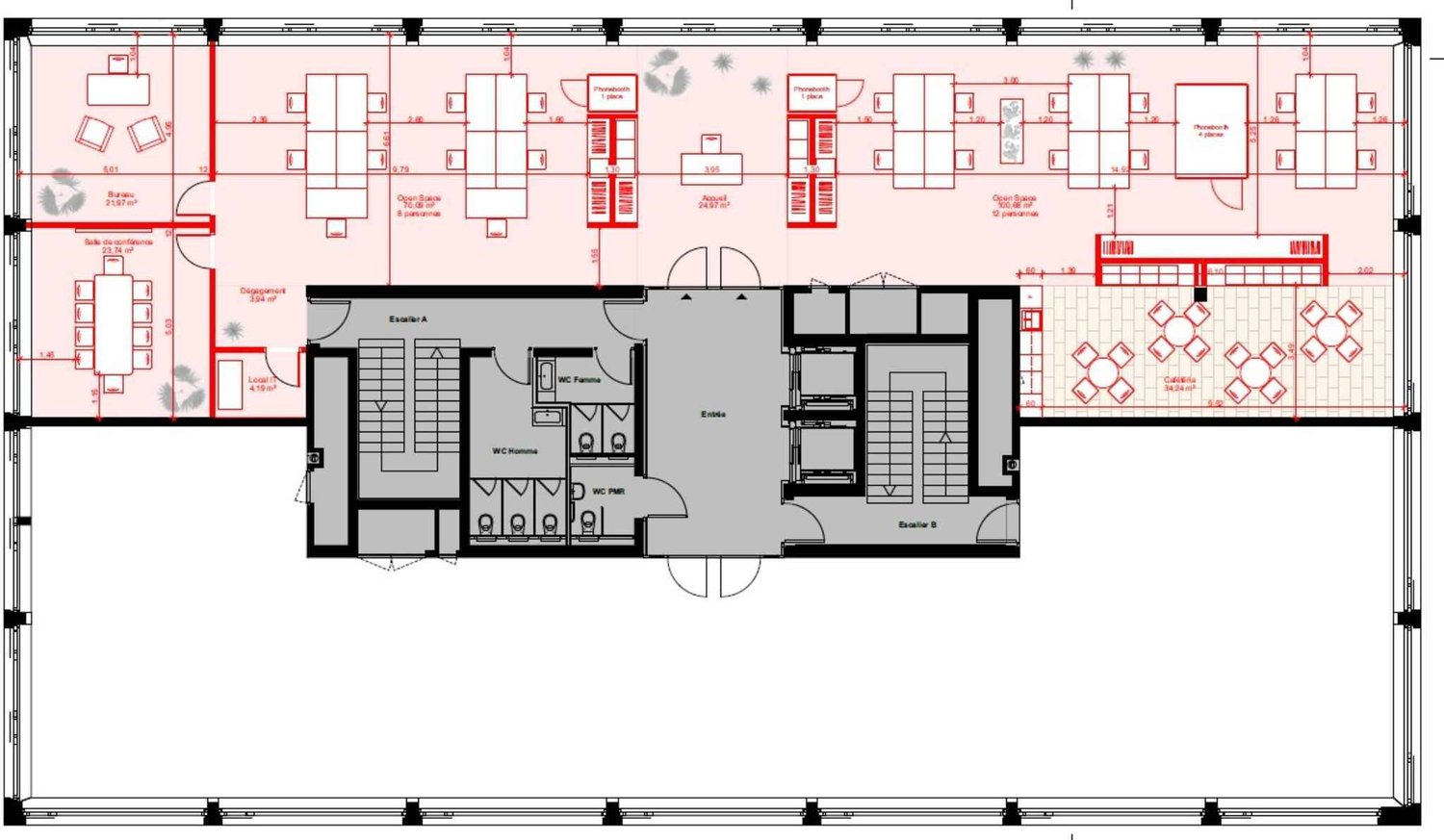 ufficio di 302m²
