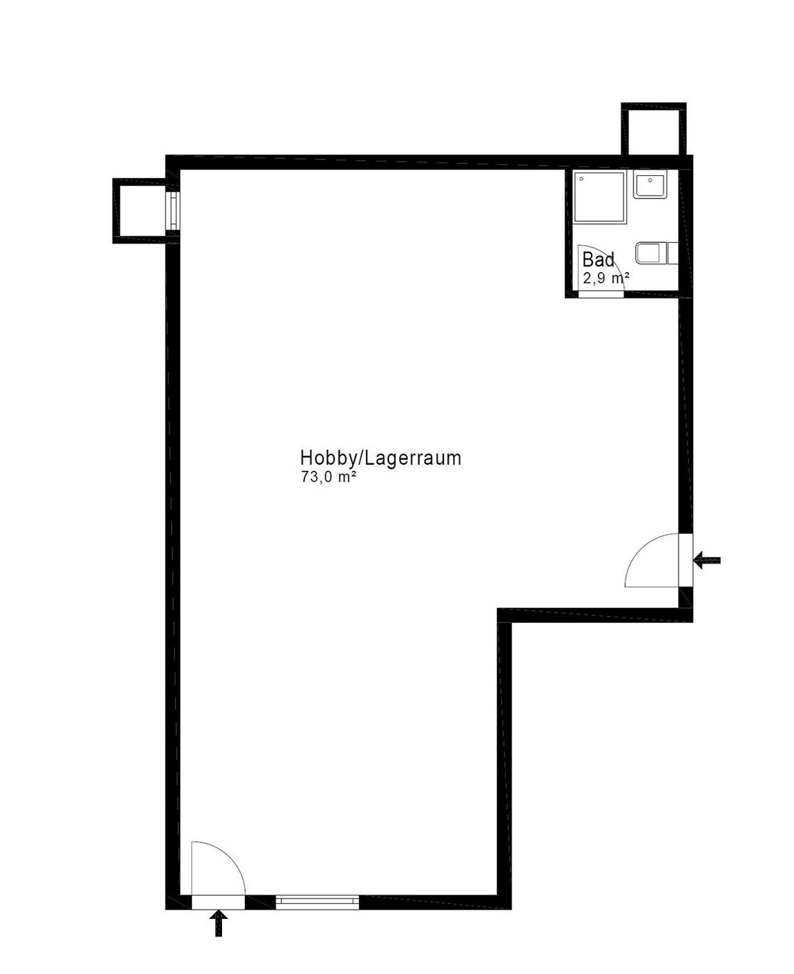76m² hobby room