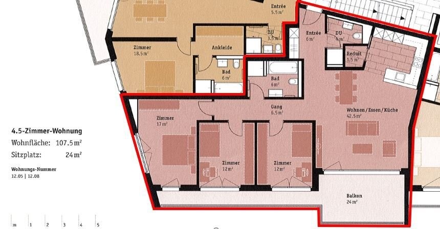 4 ½ rooms apartment