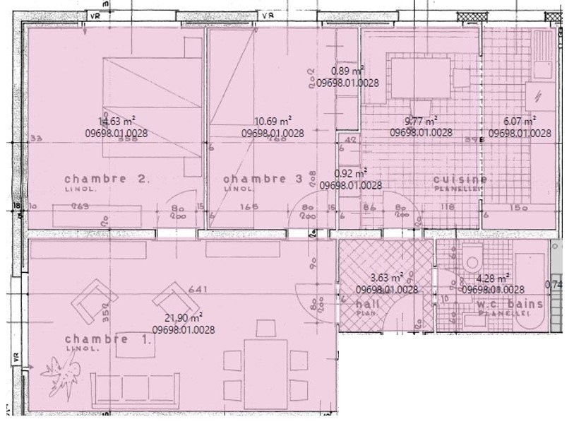 3 ½ rooms apartment