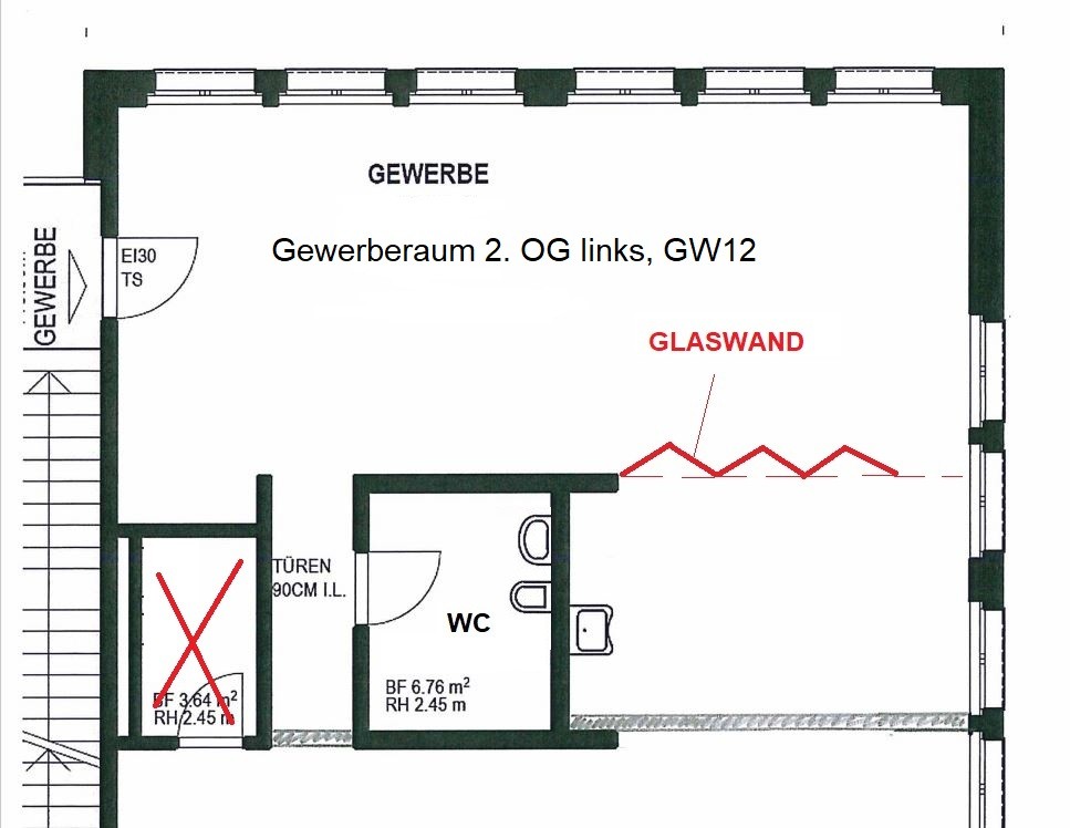 75m² commerciale