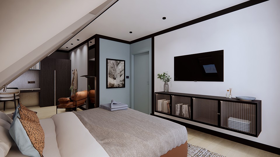2 ½ pièces appartement meublé