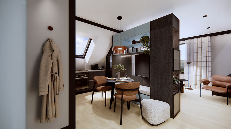2 ½ pièces appartement meublé
