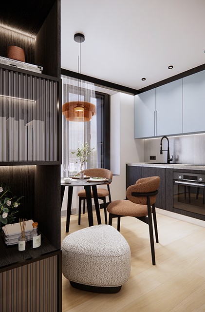 1 ½ pièces appartement meublé