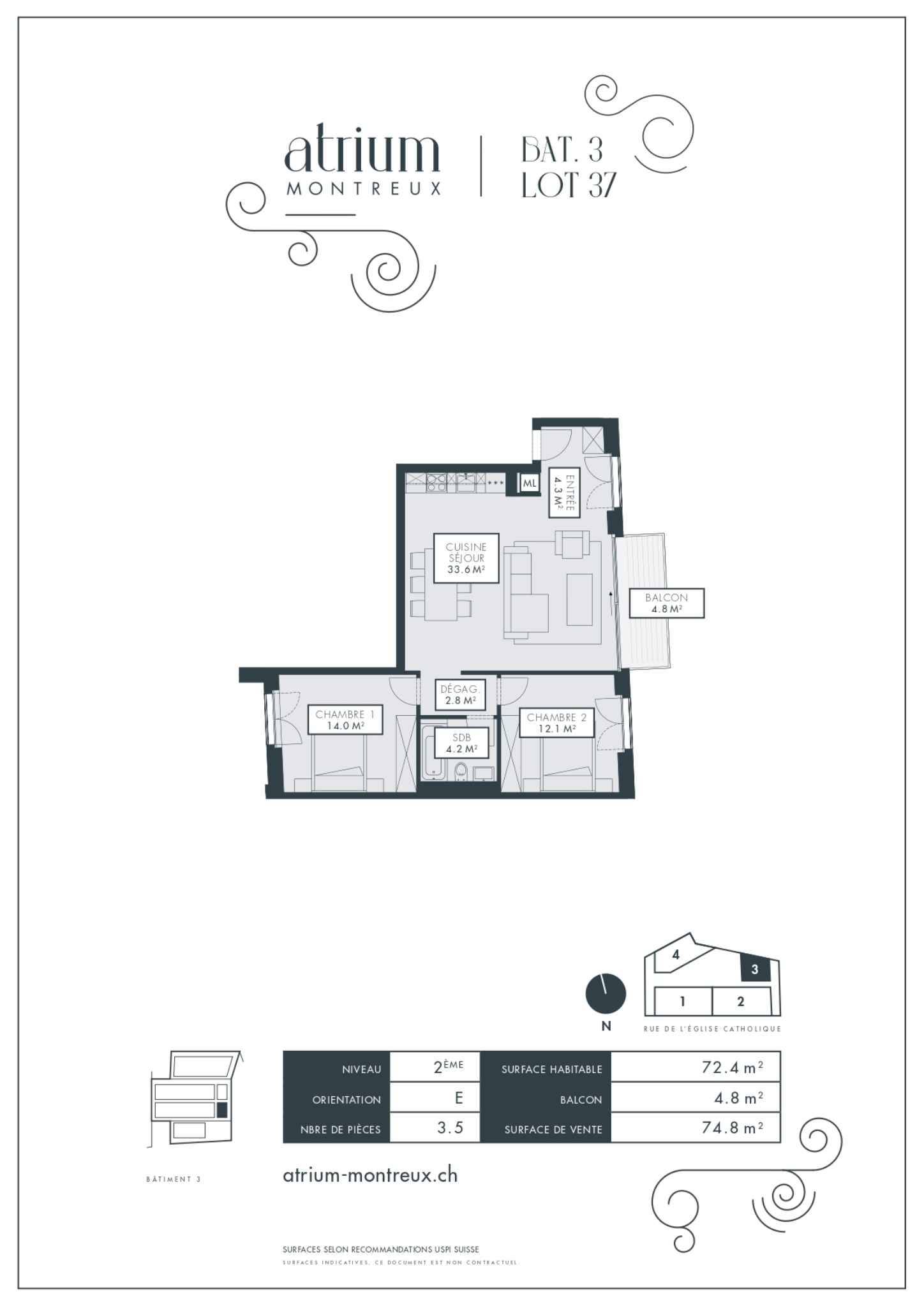 3 ½ Zimmer Wohnung
