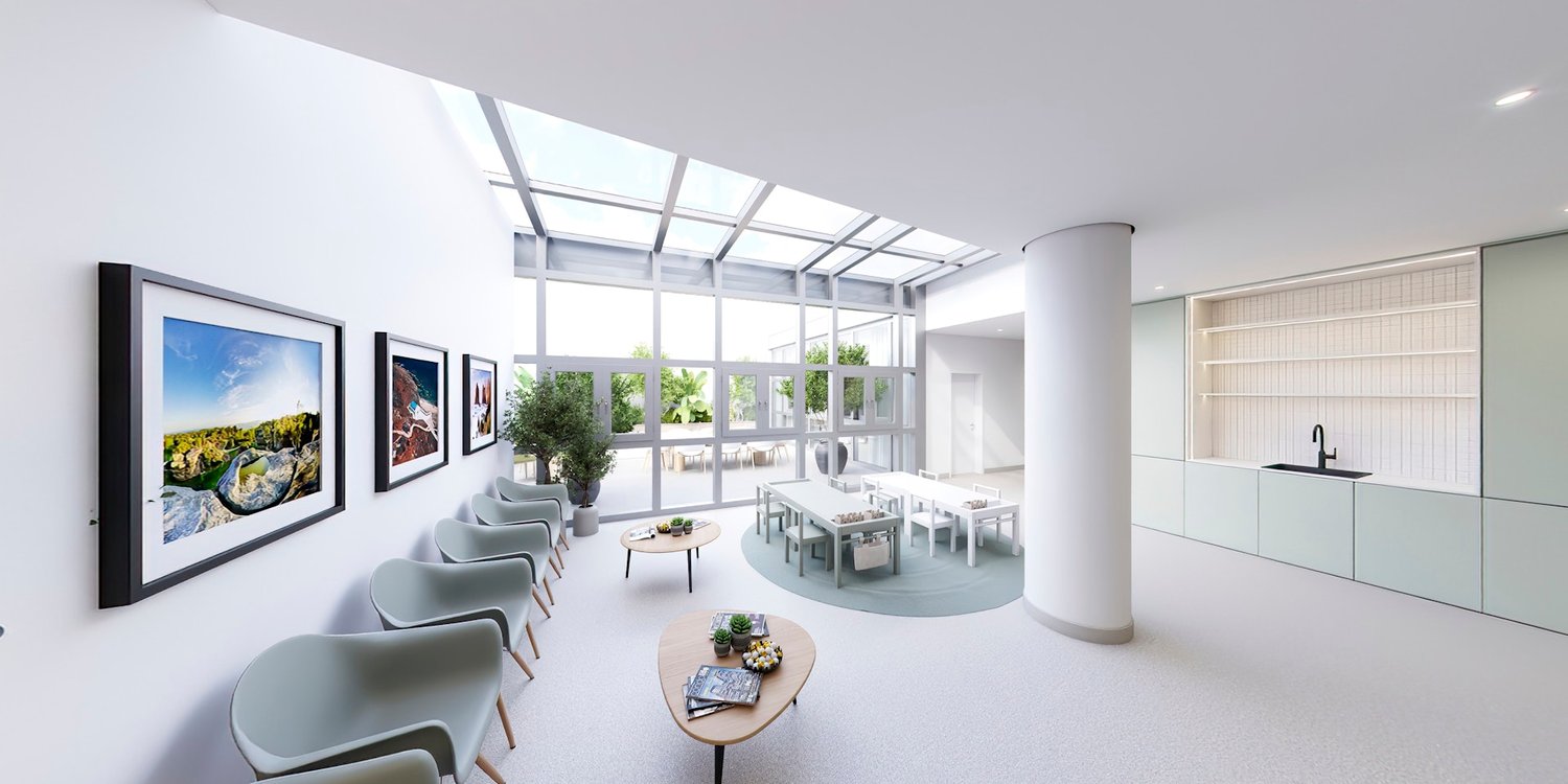 496m² office
