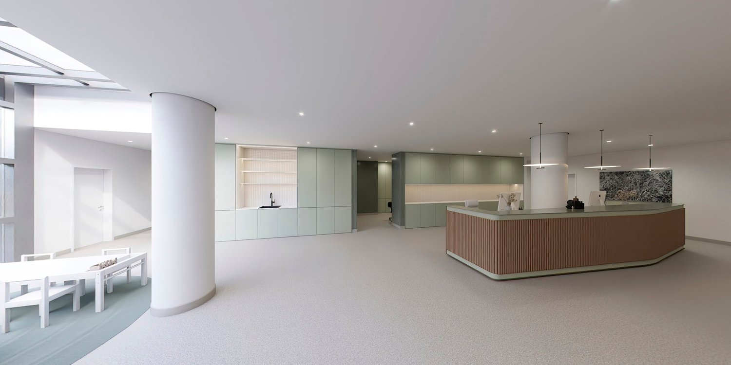 496m² office
