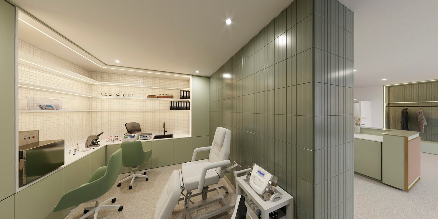 496m² office