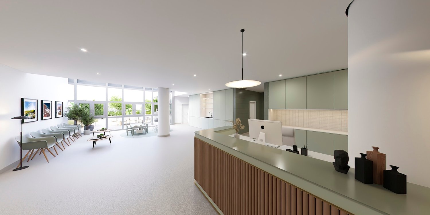 496m² office